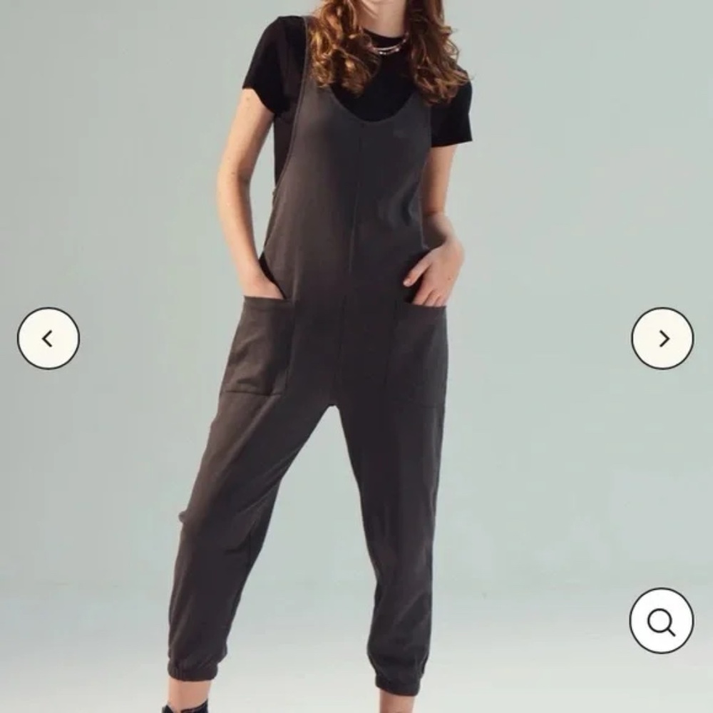 FOR DAYS Grey Organic Cotton Relaxing Romper Sz Large